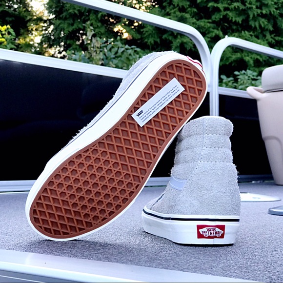 LAST! NWT Vans Old Skool SK8 Hairy Suede Grey Dawn - Picture 6 of 8